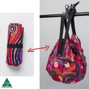 Aboriginal Art Fold Up Bag | Otto Sims